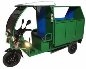 Mild Steel Electric Garbage Rickshaw, Tyre Type : Tubeless, Tubed