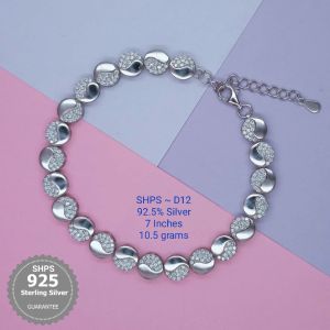 925 Sterling Silver CZ Bracelet