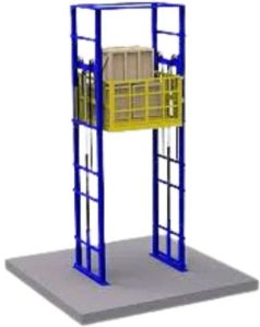 Double Mast Hydraulic Goods Lift