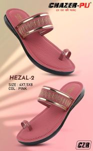 Chazer Hezal-2 Ladies PU Sandal, Color : Pink