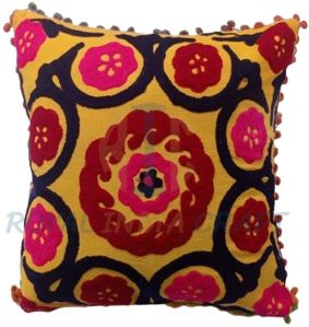 Cotton Tufted Wool Cushion Covers