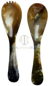 Plain Polished Horn Spoon Set For Home, Event, Party