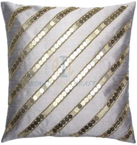 Silk Beaded Cushion Covers For Sofa, Bed, Chairs