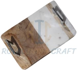 Wood & Marble Rectangle Chopping Board