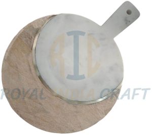 Wood Marble Round Chopping Board