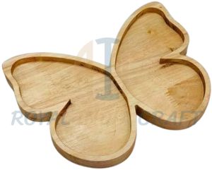 Wooden Butterfly Tray