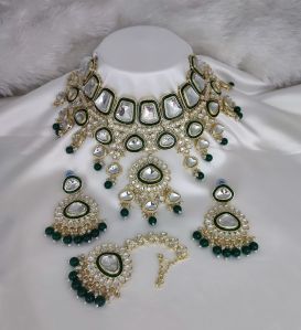 Pearl Meenakari Necklace Set, Color : Multi Color