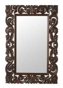 Fancy Wooden Wall Mirror