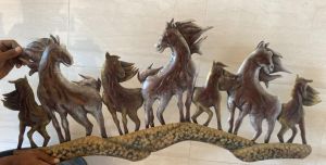 Decorative Seven Horse Wall Art