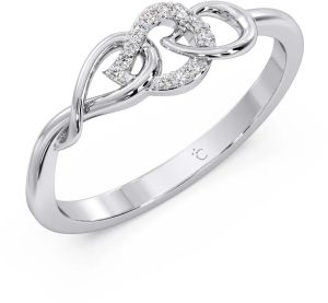 Polished Silver Platinum Ring For Casual Wear