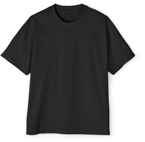 Mens Black Plain Cotton T-Shirt