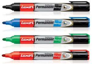 Plastic Luxor Permanent Marker Pen, Ink Color : Multocolor