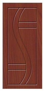 Plain Wooden Polished PVC Membrane Door For Office, Hotel, Home