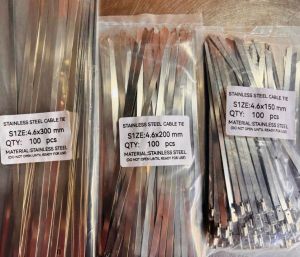 Stainless Steel Cable Tie, Color : Silver