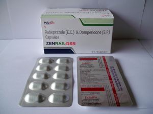 ZENRAB-DSR Rabeprazole Domperidone Capsule, Pack Size : 10X10