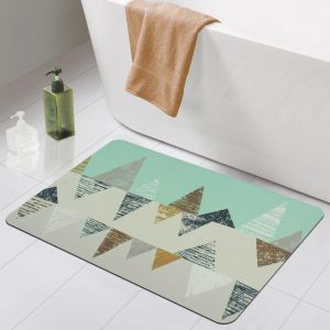 Printed Water Absorbing Bath Mat, Shape : Rectangular