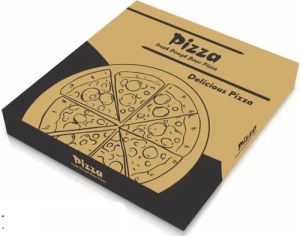 Single Wall 3 Ply Printed Pizza Box