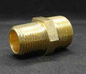 Brass Hex Coupling Pipe Fittings, Packaging Type : Paper Box