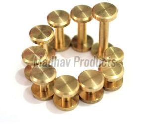 Polished Brass Rivet For Fittngs Use