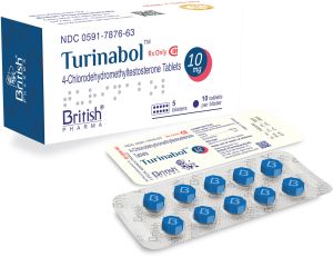 Turinabol 10 MG 	4-Chlordehydromethyltestosterone