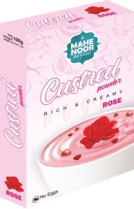 100gm Rose Flavour Custard Powder, Packaging Type : Paper Box