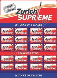 zurich supreme stainless steel razor blade