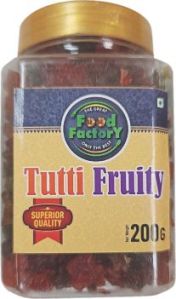 Food Factory Soft Permitted Color Tutti Fruity For Biscuits Decoration, Breads, Cakes, Pastries