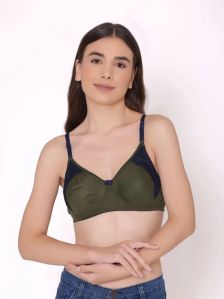 25mm Dark Green Non Padded Bra, Technics : Machine Made