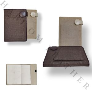 Plain Printed Stitching Premium Jute Diary For Home, Office