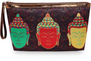 Buddha Satin Printed Utility Pouch