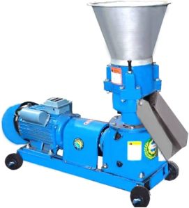 Confider Mild Steel Semi Automatic Electric Cattle Feed Machine, Color : Blue