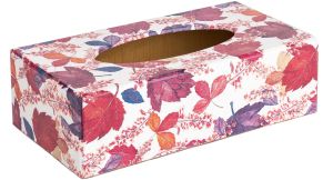 Wood Print Enamel Tissue Box, Shape : Rectangular