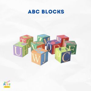 Natural Finish Wood ABC Blocks For Baby Playing