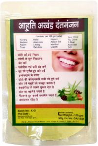 Panth Ayurveda Aahuti Akhand Tooth Powder, Packaging Size : 100gm