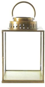 Brass Antique Iron Lantern, Shape : Square