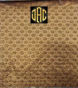 JAC Georgette Golden Blouse Sequence Fabric, Specialities : Seamless Finish, Shrink-Resistant