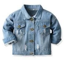 Plain Kids Denim Jacket, Color : Blue