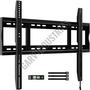 Powder Coated Mild Steel Fixed TV Wall Bracket, Color : Black