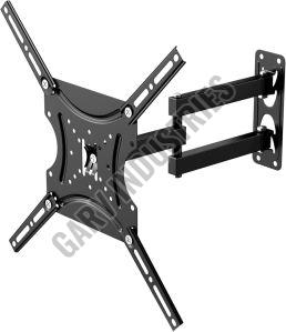 Powder Coated Mild Steel Telescopic TV Wall Bracket, Color : Black