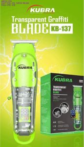 Plastic Kubra KB-137 Hair Trimmer, Power Source : Battery