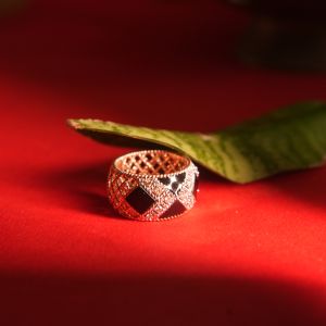 Geometric Rose Gold Ring