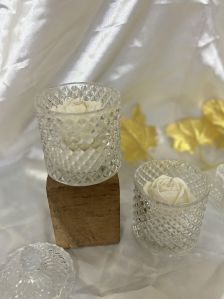 Decorative Glass Diya Candle