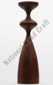 Plain Polished Decorative Wooden Candle Stand, Packaging Type : Cartoon Box