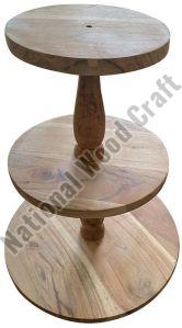 Three Tier Wooden Cake Stand