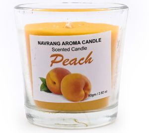 Peach Fragrance Votive Jar Candle For Decoration