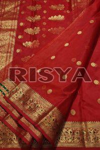 Handloom Chanderi Silk Saree, Speciality : Shrink-Resistant, Nice Pattern