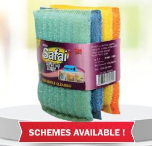 Xtraa Safai Non Scratch Cleaner Foam Pad (regular)(14mm Teg Pack Of 4)