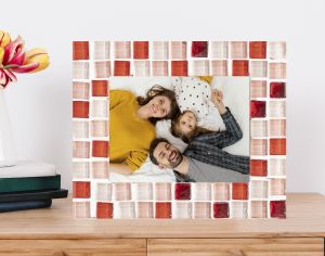 Metal Mosaic Photo Frame For Decoration