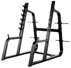 Gym Squat Rack, Color : Black, Grey