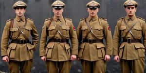 World War One Uniforms, Color : Black, Blue, Green, Yellow